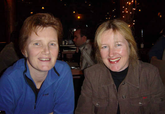 Joyce (l) en Ingrid Riper